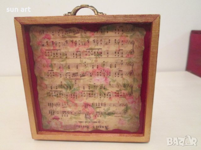 винтидж кутийка  в червено за бижута-hand made, снимка 10 - Подаръци за жени - 43303081