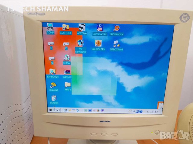 ⭐Продавам рядък ретро компютър Pentium MMX с WINDOWS 2000 Professional⭐, снимка 3 - Антикварни и старинни предмети - 43045523