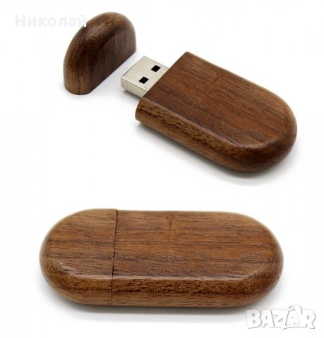 Дървена Флашка 32 гб USB , Флаш памет , подарък за сватба , рожден ден , свети Валентин, снимка 4 - USB Flash памети - 26490996