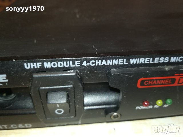 FAME MSW-4/1 UHF MODULE 4-CHANELL WIRELESS MICROPHONE SYSTEM-ВНОС GERMANY LK1EWC1211231032, снимка 9 - Ресийвъри, усилватели, смесителни пултове - 42956546