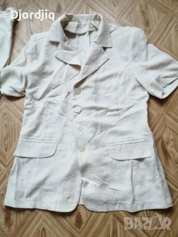 Дамски костюм лен, снимка 4 - Костюми - 40222177