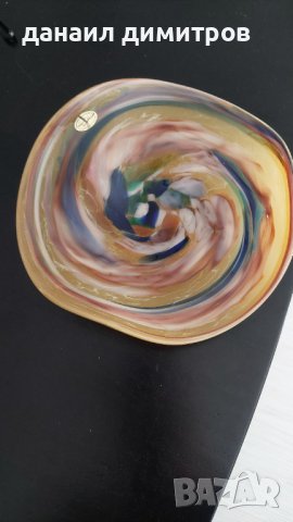 Немска стъклена чиния , снимка 8 - Декорация за дома - 43802010