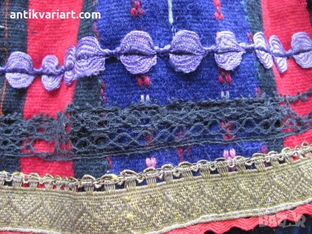 19 век Фолк Арт Вълнен Детски Костюм, снимка 8 - Антикварни и старинни предмети - 26775808