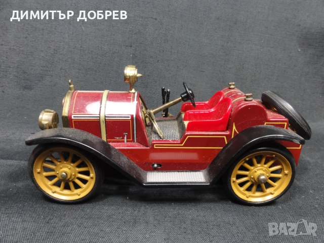 СТАРА РЕТРО ЛАМАРИНЕНА КОЛА ИГРАЧКА MERCER 1913 SCHUCO GERMANY, снимка 2 - Колекции - 52200299