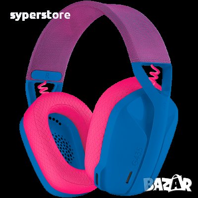Безжични слушалки с микрофон  LOGITECH G435 LIGHTSPEED BLUE геймърски SS301442