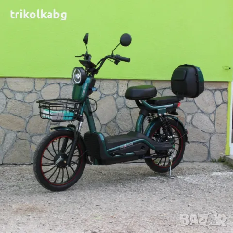 Електрически двуместен скутер – велосипед със 20″ гуми, 1200W, 60V/20Ah