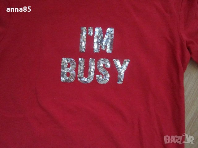 Нова червена блузка-поло, р-р 140 см, снимка 2 - Детски Блузи и туники - 27238943