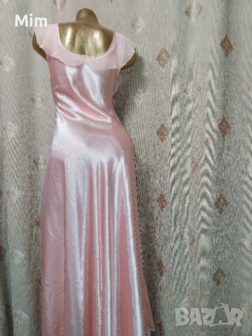 М Сладко розова ,сатенена, дълга нощница/ рокля /, снимка 6 - Нощници - 43151169