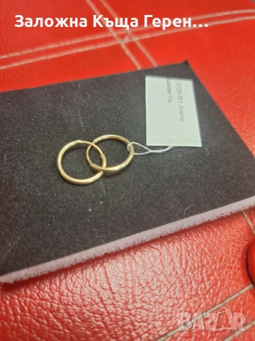 Детски златни обеци - 1,00 гр., снимка 3 - Обеци - 53412286