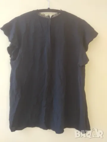 HМ Оригинална дамска елегантна блуза с къс ръкав, снимка 4 - Тениски - 49361642