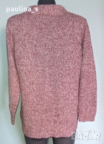 Меланжен памучен пуловер "Outfit"® / хипоалергичен, снимка 4 - Блузи с дълъг ръкав и пуловери - 26696850