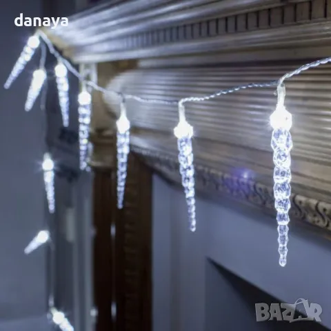 5405 Коледни лампички висулки, 28 Led, 270 cm