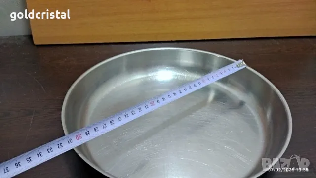 стара тава алпака неръждаема , снимка 2 - Антикварни и старинни предмети - 49017048