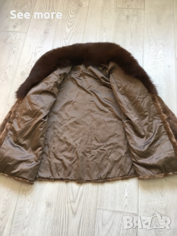 Палто норка и естествен косъм лисица L, снимка 9 - Палта, манта - 52586956