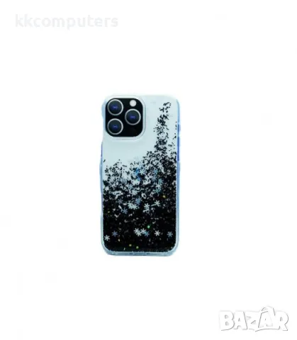 Калъф Dfans Брокат Прозрачен /Черен/ за iPhone 16 Pro Max 6.9 Баркод : 3130852, снимка 2 - Калъфи, кейсове - 48122015