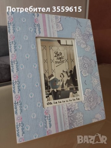 дървена фото рамка с принт от Амстердам , снимка 1