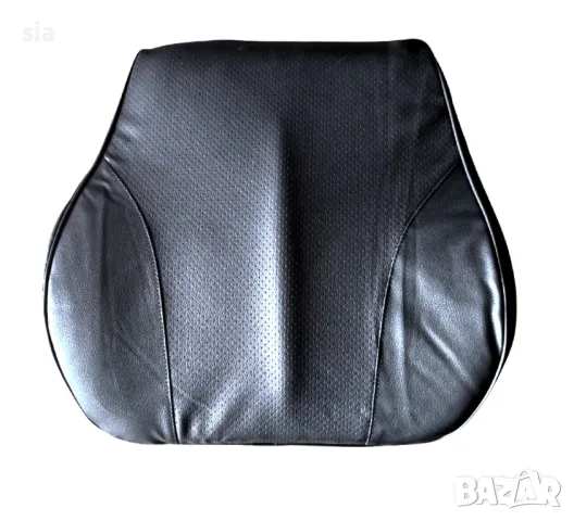 Възглавница за кръст, Кожена, черна