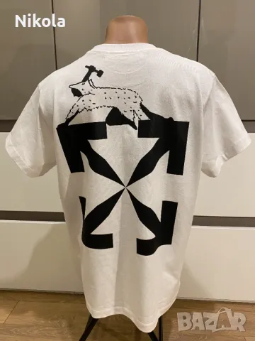 OFF-WHITE™ WORLD CATERPILLA, тениска, размер: S, снимка 2 - Тениски - 48678586