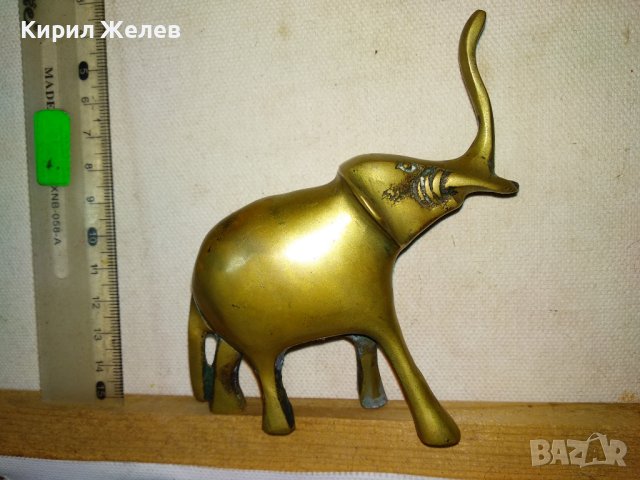 КЪСМЕТЛИЙСКА ОРНАМЕНТИРАНА МЕСИНГОВА ФИГУРКА СЛОНЧЕ - За ЩАСТИЕ МЕТАЛНА Статуетка за ДОМА 41398, снимка 14 - Статуетки - 43888509