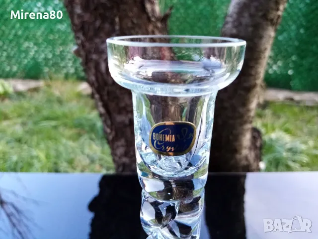 * Bohemia * - кристален свещник нов !, снимка 2 - Декорация за дома - 49600762