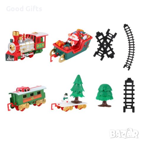 Музикално Коледно влакче и аксесоари, снимка 3 - Влакчета, самолети, хеликоптери - 42974325