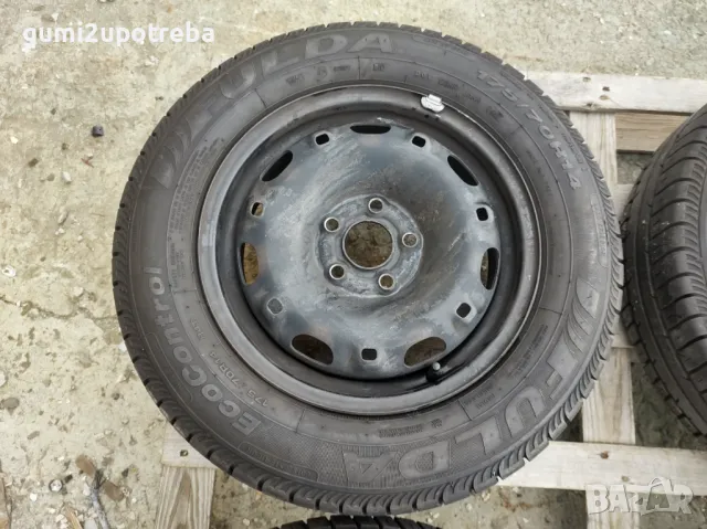 14 джанти 5х100 VolksWagen POLO 5J et35 Fulda 175/70/14 2017г 5-5,5мм, снимка 4 - Гуми и джанти - 47426729