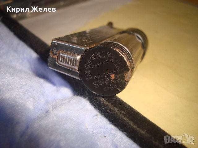 IMCO TRIPLEX SUPER 6700 AUSTRIA PATENT - Стара БЕНЗИНОВА РЯДКА РЕТРО ЗАПАЛКА ИМКО с ИНДИАНЕЦ 22091, снимка 2 - Колекции - 37110770
