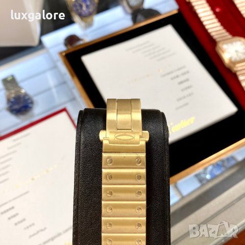 Мъжки часовник Cartier Santos de Cartier Gold с автоматичен механизъм, снимка 9 - Мъжки - 43515507