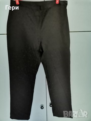 Черен официален релефен панталон, снимка 1 - Панталони - 37788237