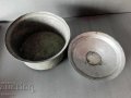 Стара медна тенджера - калайдисана, бакър меден съд с капак, снимка 3
