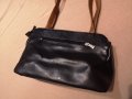 Нова чанта черно кафява кожена дамска за рамо среден размер, снимка 5