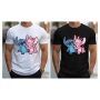 Нова мъжка тениска с героите Стич и Ейнджъл (Stitch & Angel), снимка 1