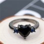 Дамски пръстен с черно злато, снимка 1 - Пръстени - 39508162