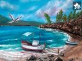 Маслена картина Морски залив , снимка 1 - Картини - 26478834