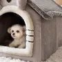 4330 Меко котешко легло, зимна малка къщичка за кучета, снимка 3