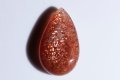 Голям слънчев камък конфети 32.6ct капковиден кабошон, снимка 1 - Други - 43063753