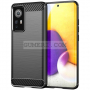 Xiaomi 12 / 12X - Удароустойчив Силиконов  Гръб - Карбон, снимка 1
