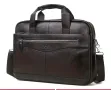 Мъжка ежедневно/функционална бизнес чанта (за лаптоп 15,6”) Естествена кожа!, снимка 6
