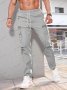 Нов модерен мъжки ежедневен спортен панталон с цип, 8цвята, снимка 3