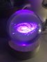 LED Светеща кристална топка/лампа,3D сензорна-Вселена, снимка 2