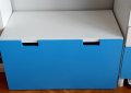 Пейка с чекмедже за съхранение STUVA IKEA – бяло, синьо, снимка 2