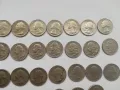 голям лот от 31 монети от 1/4 долар от различни години, снимка 2