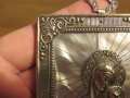 Нагръден знак  медальон богородица, Дева Мария  със седеф -внос от Израел, Йерусалим, снимка 6