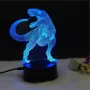 Холограмна 3D LED лампа Т-Rex динозавър, снимка 3