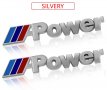 BMW M Power лого емблема - Сребриста, снимка 1