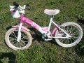 Детски розов велосипед 