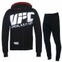 Спортен екип UFC, 2078 черен, памук и ликра, с качулка, снимка 1 - Спортни дрехи, екипи - 32277912