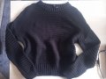 H&M черен дамски пуловер , снимка 1 - Блузи с дълъг ръкав и пуловери - 43938494
