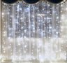  Топло Бели Светещи завеси тип Водопад с Коледни лампички 800лампи 3 х 3м, снимка 3