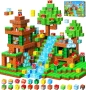 Магнитни строителни блокчета, сензорни играчки, 3+ години, 108 части, снимка 1